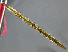 .40CT INTENSE FANCY YELLOW DIAMOND 18K YELLOW GOLD FLEXIBLE CUFF BANGLE BRACELET