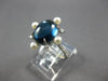 4.83CT DIAMOND & AAA BLUE TOPAZ & SOUTH SEA PEARL 18K WHITE GOLD FLOWER FUN RING
