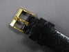LARGE .80CT DIAMOND 18KT YELLOW GOLD BLACK SQUARE FACE PIAGET MENS WATCH #27783