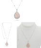 LARGE 7.71CT WHITE & PINK DIAMOND 18KT WHITE & ROSE GOLD 3D MULTI SHAPE NECKLACE