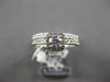 .40CT DIAMOND 14KT WHITE GOLD CLASSIC ROUND SQUARE ENGAGEMENT WEDDING RING SET