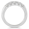 .50CT DIAMOND 14KT WHITE GOLD ROUND FIVE STONE CLASSIC CHANNEL ANNIVERSARY RING