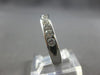 .88CT DIAMOND 14K WHITE GOLD ROUND CHANNEL SEMI ETERNITY COMFORT FIT RING #27992