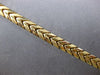 ESTATE 14KT YELLOW GOLD 3D MATTE & SHINY MULTI LEAF V SHAPE ITALIAN FUN BRACELET