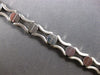 ESTATE 14KT WHITE GOLD 3D CLASSIC MATTE & SHINY SQUARE DESIGN FUN LOVE BRACELET