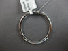 LARGE .84CT DIAMOND 18K WHITE GOLD CLASSIC ROUND CIRCLE OF LIFE FLOATING PENDANT