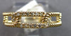 .16CT DIAMOND 14KT YELLOW GOLD 3D ROUND CLASSIC RECTANGULAR LOVE KNOT FUN RING
