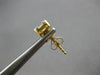 .97CT DIAMOND 18K YELLOW GOLD ROUND & BAGUETTE CLUSTER INVISIBLE SQUARE EARRINGS