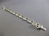 ESTATE WIDE 14KT WHITE GOLD 3D MATTE & SHINY BUTTERFLY V SHAPE FUN BRACELET