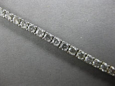 7.34CT SALT & PEPPER DIAMOND 14KT WHITE GOLD 3D ROUND ETERNITY TENNIS BRACELET