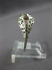 ANTIQUE ART DECO .35CT OLD MINE DIAMOND 18K WHITE GOLD 3D ENGAGEMENT RING #27344