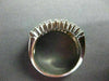 ANTIQUE WIDE 1.82CT DIAMOND BAGUETTE & ROUND 14KT W GOLD ANNIVERSARY RING #2137