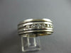 LARGE .40CT DIAMOND 14KT WHITE GOLD 7 STONE CHANNEL SOLID MENS ANNIVERSARY RING