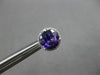 2.21CT DIAMOND & AAA AMETHYST 14K WHITE GOLD 3D ROUND CLASSIC HALO STUD EARRINGS