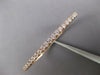3CT DIAMOND 14KT ROSE GOLD 3D CLASSIC 3MM SEMI ETERNITY FLEXIBLE BANGLE BRACELET