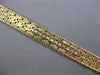ANTIQUE WIDE 14KT YELLOW GOLD 3D CLASSIC HANDCRAFTED MATTE & SHINY FUN BRACELET