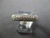 WIDE .96CT DIAMOND 14KT WHITE GOLD MULTI ROW PAVE SEMI ETERNITY ANNIVERSARY RING