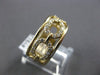 ESTATE WIDE .60CT DIAMOND 14KT YELLOW GOLD 3D MULTI OVAL LOVE KNOT FUN RING