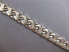 ESTATE 14KT WHITE GOLD 3D CLASSIC MATTE & SHINY CRISS CROSS FUN BRACELET
