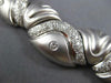 LARGE 5.55CT DIAMOND 18KT WHITE GOLD 3D MULTI WAVE MATTE & SHINY CHOKER NECKLACE