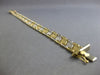 ESTATE WIDE 14KT WHITE AND YELLOW GOLD 3D CLASSIC MATTE & SHINY FUN BRACELET