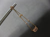ESTATE 1.38CT DIAMOND & AAA MORAGNITE 14KT ROSE GOLD CHANDELIER HANGING EARRINGS