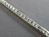 ESTATE 3.99CT DIAMOND 14KT WHITE GOLD CLASSIC PRINCESS CHANNEL TENNIS BRACELET