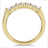 .46CT DIAMOND 14KT YELLOW GOLD 3D 7 STONE SHARED PRONG WEDDING ANNIVERSARY RING