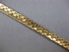ANTIQUE WIDE 14KT WHITE YELLOW AND ROSE GOLD 3D HANDCRAFTED ITALIAN BRACELET