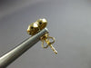 .22CT DIAMOND 14KT YELLOW GOLD 3D CLUSTER HEART SHAPE FILIGREE MILGRAIN EARRINGS