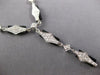 ESTATE .80CT DIAMOND & AAA ONYX 18KT WHITE GOLD 3D CLASSIC LARIAT FUN NECKLACE