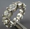 ESTATE LARGE 8.51CT DIAMOND PLATINUM 3D CLASSIC ROUND ETERNITY ANNIVERSARY RING