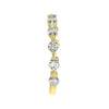 ESTATE .81CT DIAMOND 18K YELLOW GOLD ROUND 3/4 ETERNITY WEDDING ANNIVERSARY RING