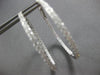 LARGE 2.28CT DIAMOND 18KT WHITE GOLD 3D CLASSIC INSIDE OUT HOOP HANGING EARRINGS