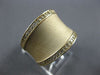 ESTATE LARGE .46CT DIAMOND 14KT YELLOW GOLD 3D CLASSIC MATTE & SHINY FUN RING