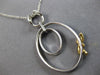ESTATE LARGE .52CT WHITE & FANCY YELLOW DIAMOND 18K 2 TONE GOLD FLOATING PENDANT