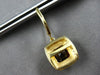 LARGE 5.61CT DIAMOND & AAA GARNET 14KT YELLOW GOLD 3D LEVERBACK HANGING EARRINGS