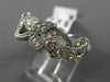ANTIQUE 1.10CT DIAMOND 14KT WHITE GOLD MILGRAIN ETERNITY ANNIVERSARY RING #18539