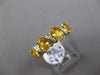 ESTATE 1.37CT DIAMOND & AAA YELLOW SAPPHIRE 18KT WHITE GOLD OVAL & ROUND XO RING