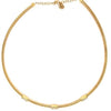 ESTATE .50CT DIAMOND 18KT YELLOW GOLD 3D PAVE BY THE YARD SNAKE LOVE NECKLACE