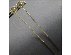 .76CT DIAMOND 14K WHITE GOLD 3D SOLITAIRE FLOWER CHANDELIER FUN HANGING EARRINGS