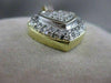 LARGE ESTATE 2.60CTW DIAMOND HEART 14K WHITE & YELLOW 2 TONE GOLD PENDANT #1878