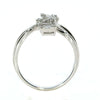 .31CT DIAMOND 18KT WHITE GOLD ROUND & BAGUETTE DOUBLE SQUARE INFINITY LOVE RING
