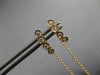 ESTATE .20CT DIAMOND 14KT YELLOW GOLD 4 STONE BEZEL CHANDELIER HANGING EARRINGS