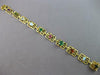 LARGE 8.26CT AAA MULTI GEMS 18KT YELLOW GOLD TRIANGULAR FILIGREE BRACELET #27535