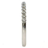 .35CT DIAMOND 18KT WHITE GOLD 3D 2MM SHARED PRONG SEMI ETERNITY ANNIVERSARY RING