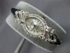 ANTIQUE .15CT OLD MINE DIAMOND 14KT WHITE GOLD CROTON SWISS LADY'S WATCH #27315