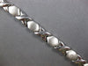 ESTATE WIDE 14KT WHITE GOLD 3D CLASSIC MATTE & SHINY XO LOVE BRACELET