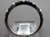 .60CT DIAMOND & AAA SAPPHIRE 18K WHITE GOLD 2.5mm SEMI ETERNITY ANNIVERSARY RING