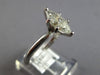 LARGE 1.18CT DIAMOND 14KT WHITE GOLD CLASSIC MARQUISE SOLITAIRE ENGAGEMENT RING
